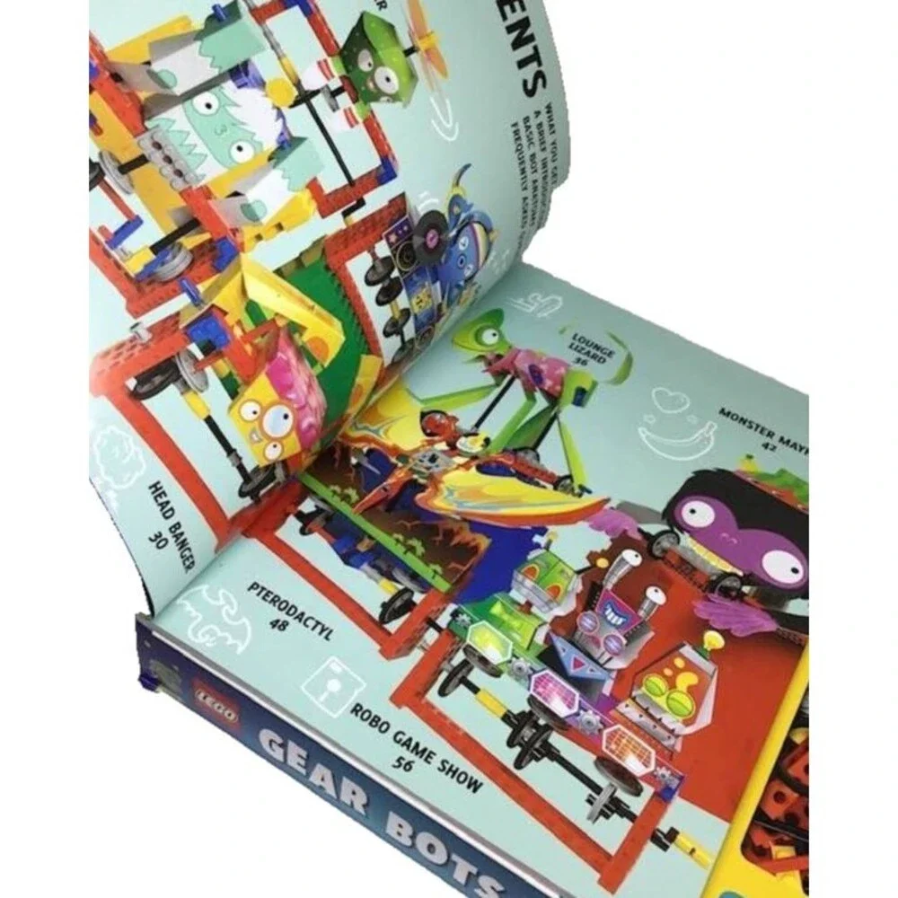 Lego Gear Bots Klutz Models Machines Mechanical Engineering Book Ideas NEW